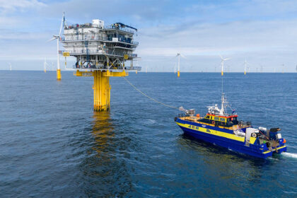 The Belgians have inaugurated the world's first offshore station for charging electric ships with power coming directly from nearby wind turbines