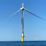 A wind turbine at the largest offshore wind farm in the US broke just weeks after opening, spewing waste into the ocean